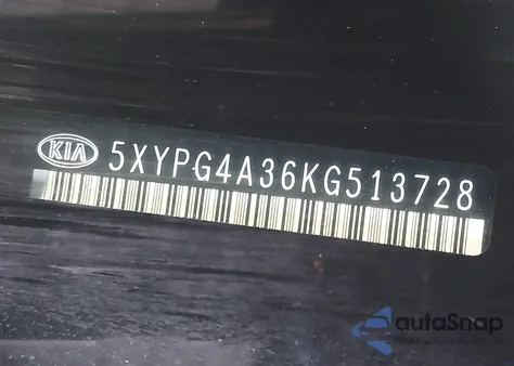 2019 Kia Sorento 2.4L Lx z USA, uszkodzony, nr VIN 5XYPG4A36KG513728